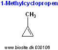 Strukturen af 1-methylcyclopropen