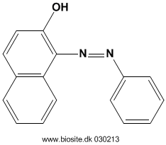 Strukturen af 1-(phenylazo)-2-naphthalenol