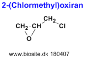 Strukturen af 2-(chlormethyl)oxiran