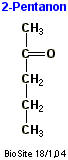 Strukturen af 2-pentanon