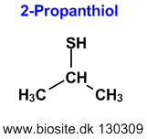 Strukturen af 2-propanthiol