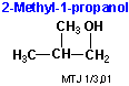 Strukturen af 2-methyl-1-propanol