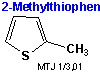 Strukturen af 2-methylthiophen
