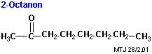 Strukturen af 2-octanon