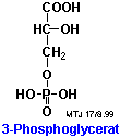 Strukturen af 3-phosphoglycerat