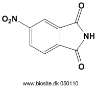Strukturen af 4-nitrophthalimid