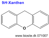 strukturen af 9H-xanthen