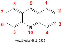Strukturen af acridin