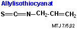 Strukturen af allylisothiocyanat