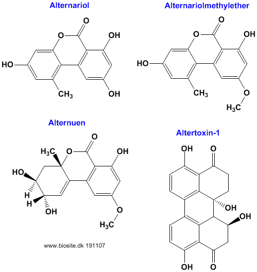 Strukturen af mycotoxiner fra Alternaria
