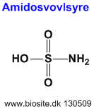 Strukturen af amidosvovlsyre