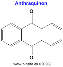 Strukturen af anthraquinon