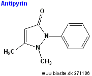 Strukturen af antipyrin