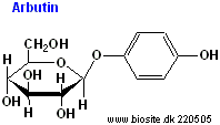 Strukturen af arbutin