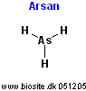 Strukturen af gasarten arsan