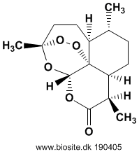 Strukturen af artemisinin