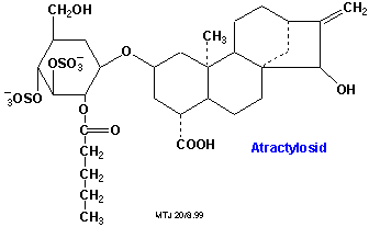 Strukturen af atractylosid