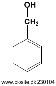 Strukturen af benzylalkohol