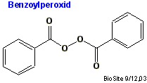 Strukturen af benzoylperoxid