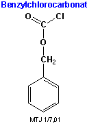 Strukturen af benzylchlorocarbonat
