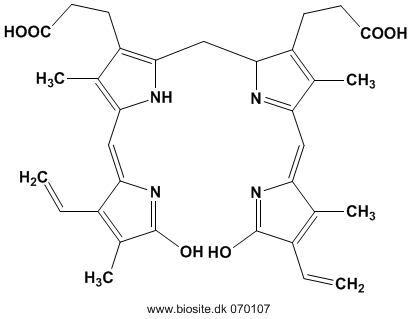 Strukturen af bilirubin