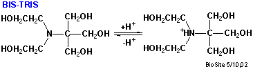 Den kemiske struktur af bufferen BIS-TRIS
