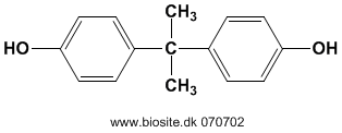 Strukturen af bisphenol A