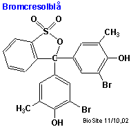 Strukturen af bromcresolblåt