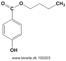 Strukturen af butylparaben
