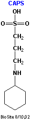 Den kemiske struktur af bufferen CAPS