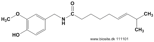 Struktuen af capsaicin
