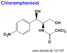 Strukturen af chloramphenicol