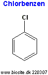 Strukturen af chlorbenzen