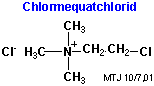 Strukturen af chlormequatchlorid