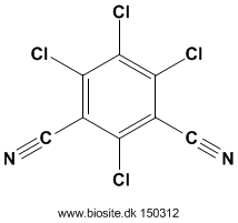 Strukturen af chlorothalonil