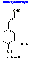 Strukturen af coniferylaldehyd