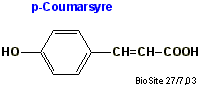 Strukturen af p-coumarsyre
