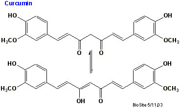 Strukturen af curcumin