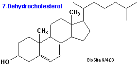 Strukturen af dehydrocholesterol
