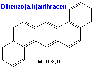 Strukturen af Dibenzo[a,h]anthracen
