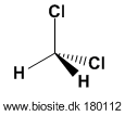 Strukturen af methylenchlorid