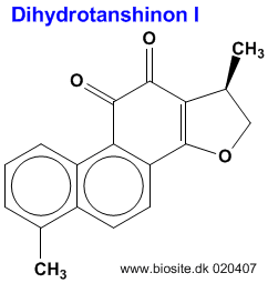 Strukturen af dihydrotanshinon I