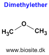 Strukturen af dimethylether