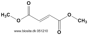 Strukturen af dimethylfumarat