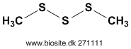 Strukturen af dimethyltrisulfid