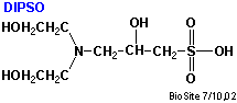 Den kemiske struktur af bufferen DIPSO