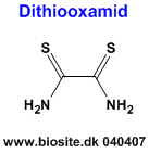 Strukturen af dithiooxamid