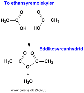 Dannelsen af et syreanhydrid