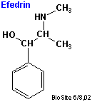 Den kemiske struktur af efedrin