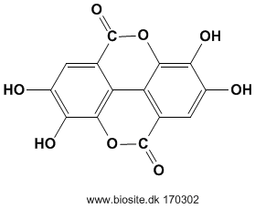 Strukturen af ellagsyre
